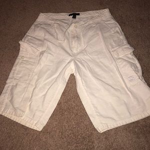 White Sean Jean Cargo Shorts